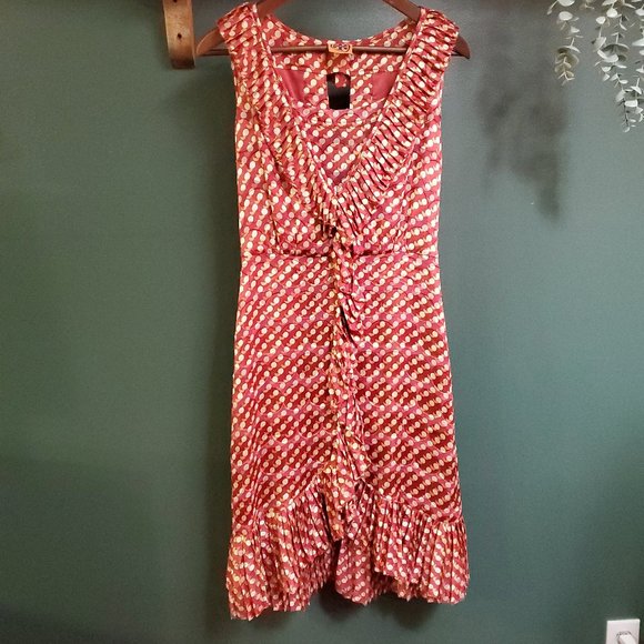 Tory Burch | Polka Dot Silk Blend Dress - Picture 1 of 7